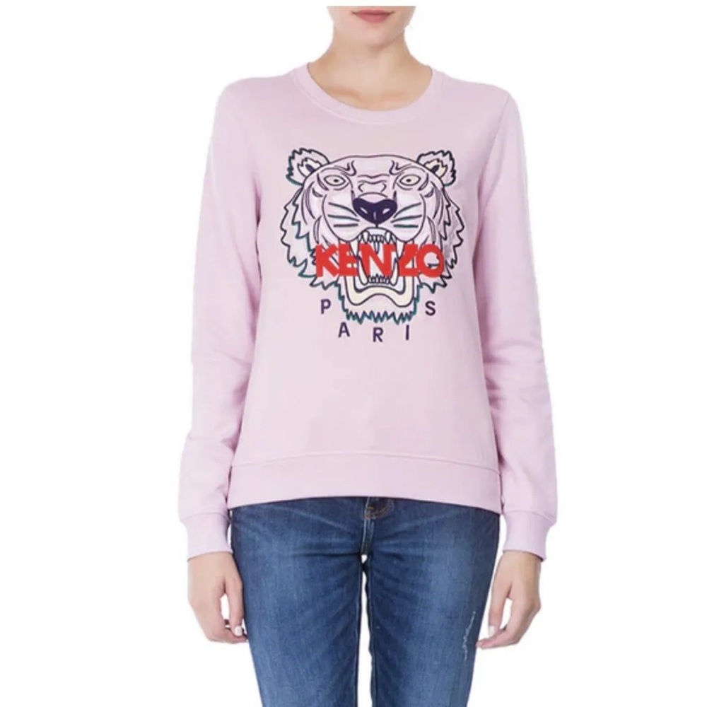 KENZO Tiger comfort women sweatshirt pink